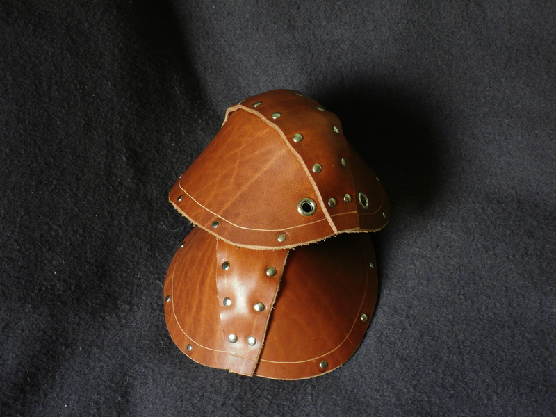 Leather pauldrons