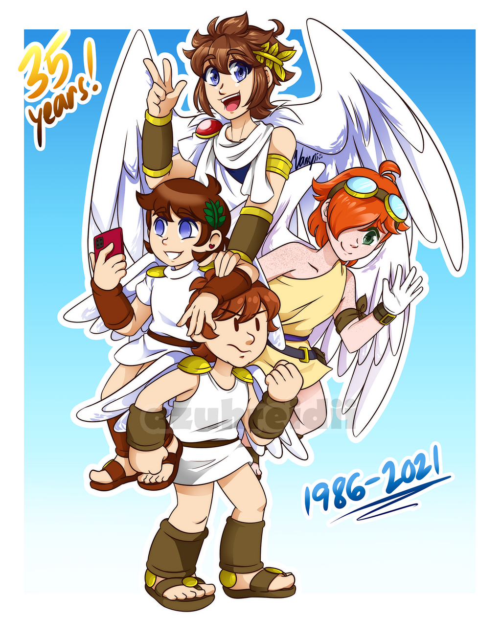 35 Years of Kid Icarus! by Azuhreidii on DeviantArt