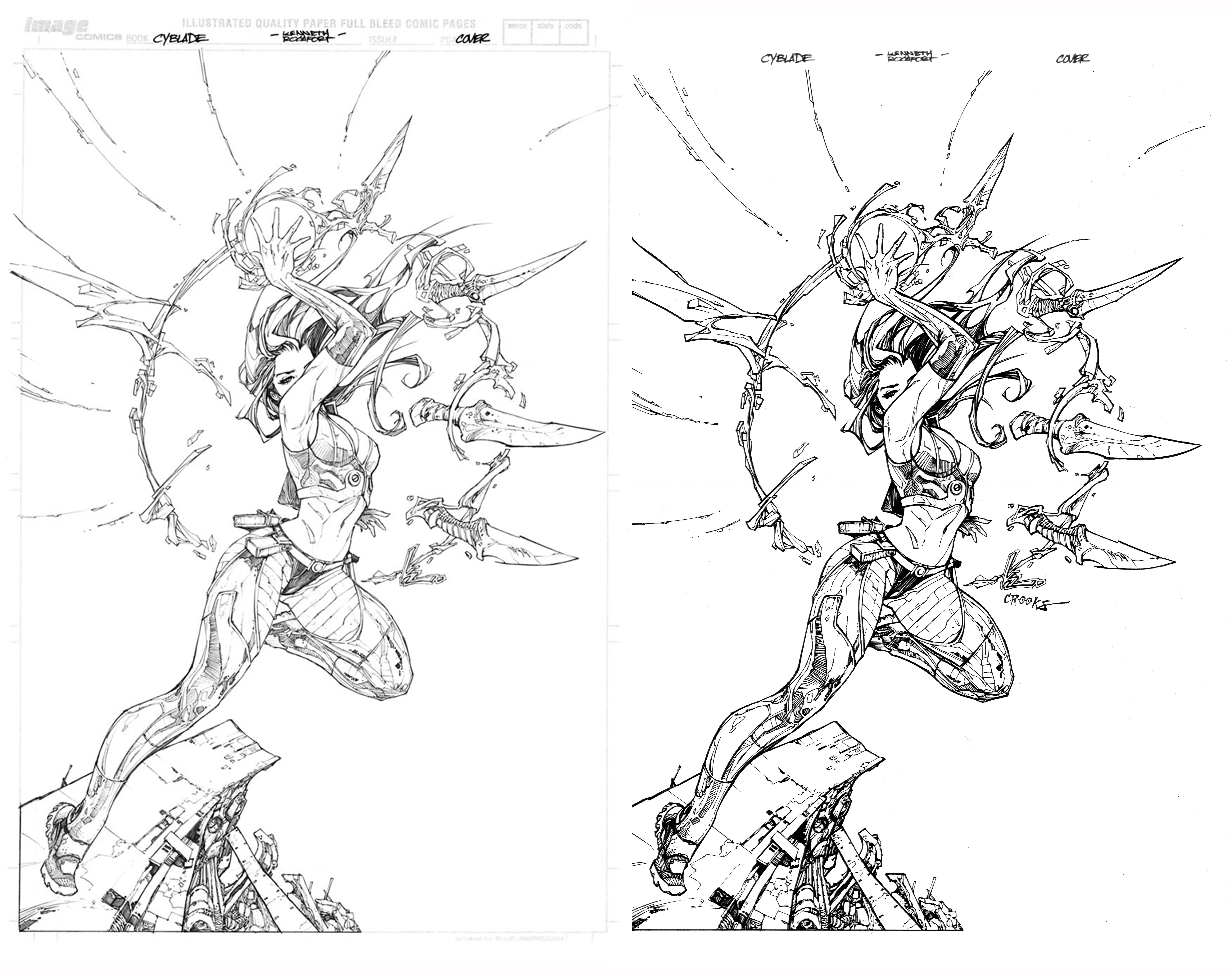 Cyblade Pencils and Inks