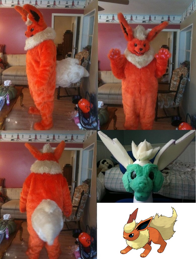 Flareon Fursuit Completed! :D