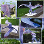 Purple dragon, sculpture.