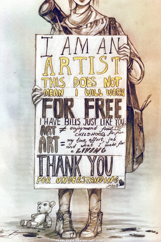 I don't do ART for free