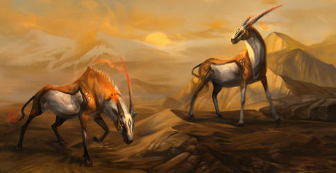 Red Sands Oryxes