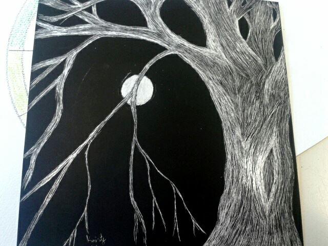 Scratch board Tree by FlameRiverAlchemist on DeviantArt