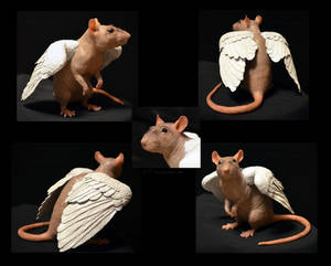 Kricket the Hairless Rat - Sculpture