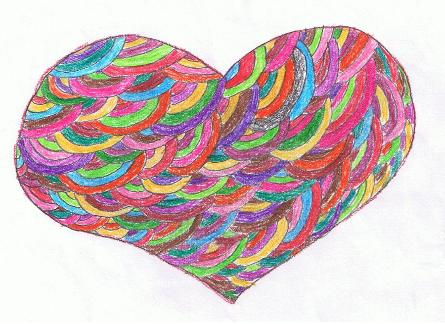 Colored Scale Heart.