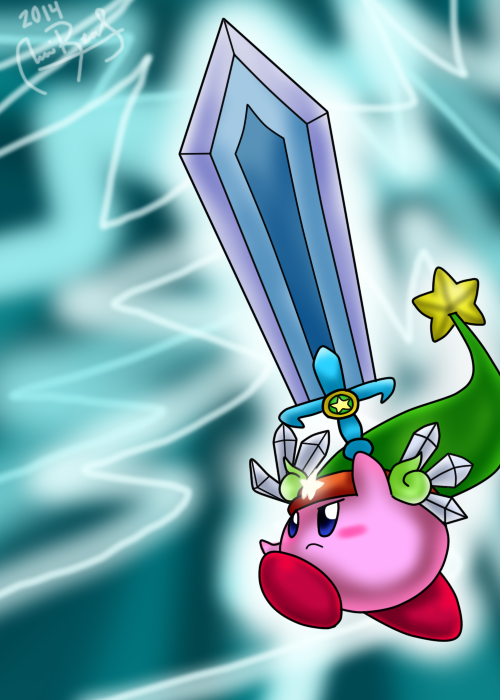 Kirby na sua forma Ultra Sword. Fonte