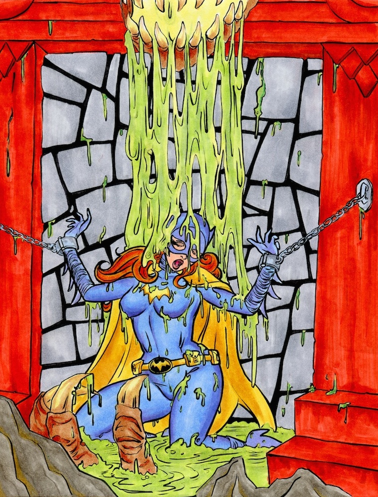 Batgirl in the Slime Pit