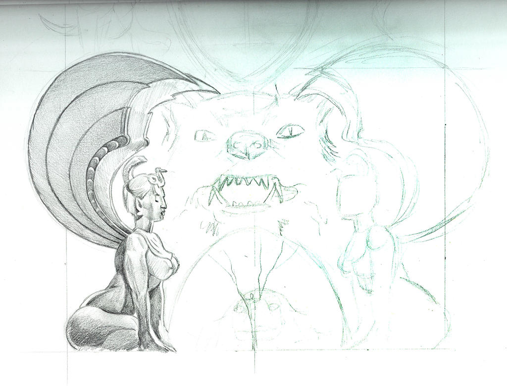 Neverending Story first scan of sketch (partial)