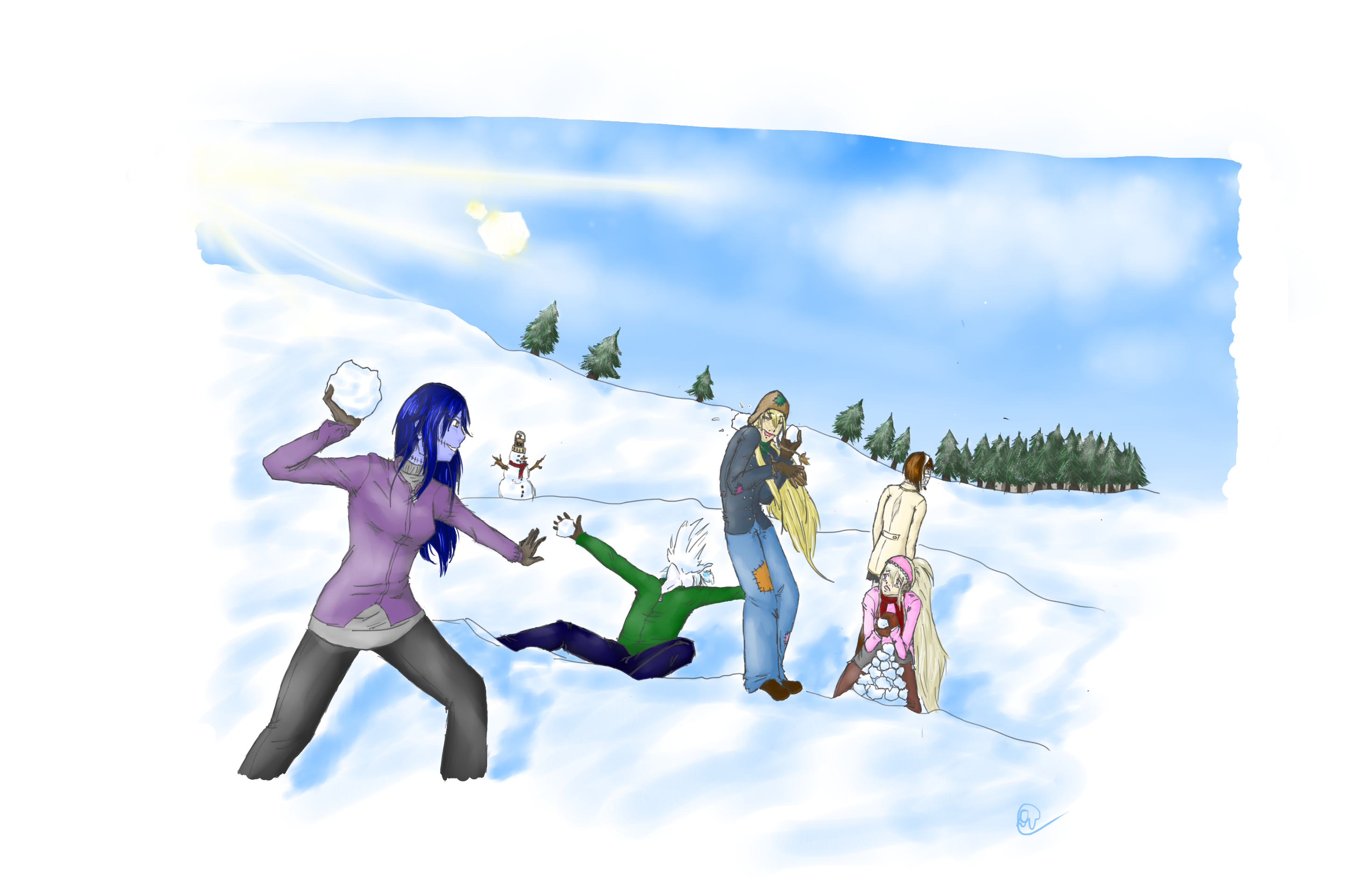 monster snowball fight