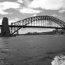 Harbour Bridge in Grayscale