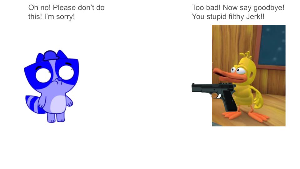 Duck (Wordworld) vs Carson