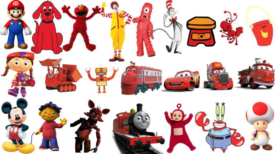 Which Of These Red Characters Are Better? by EthanStone8 on DeviantArt