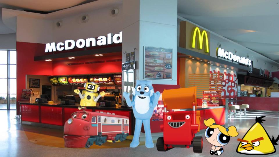 Plex at the mcdonald's cashier