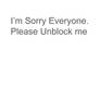 My apology