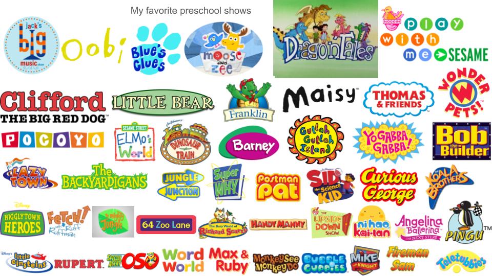 My Favorite Kid Shows