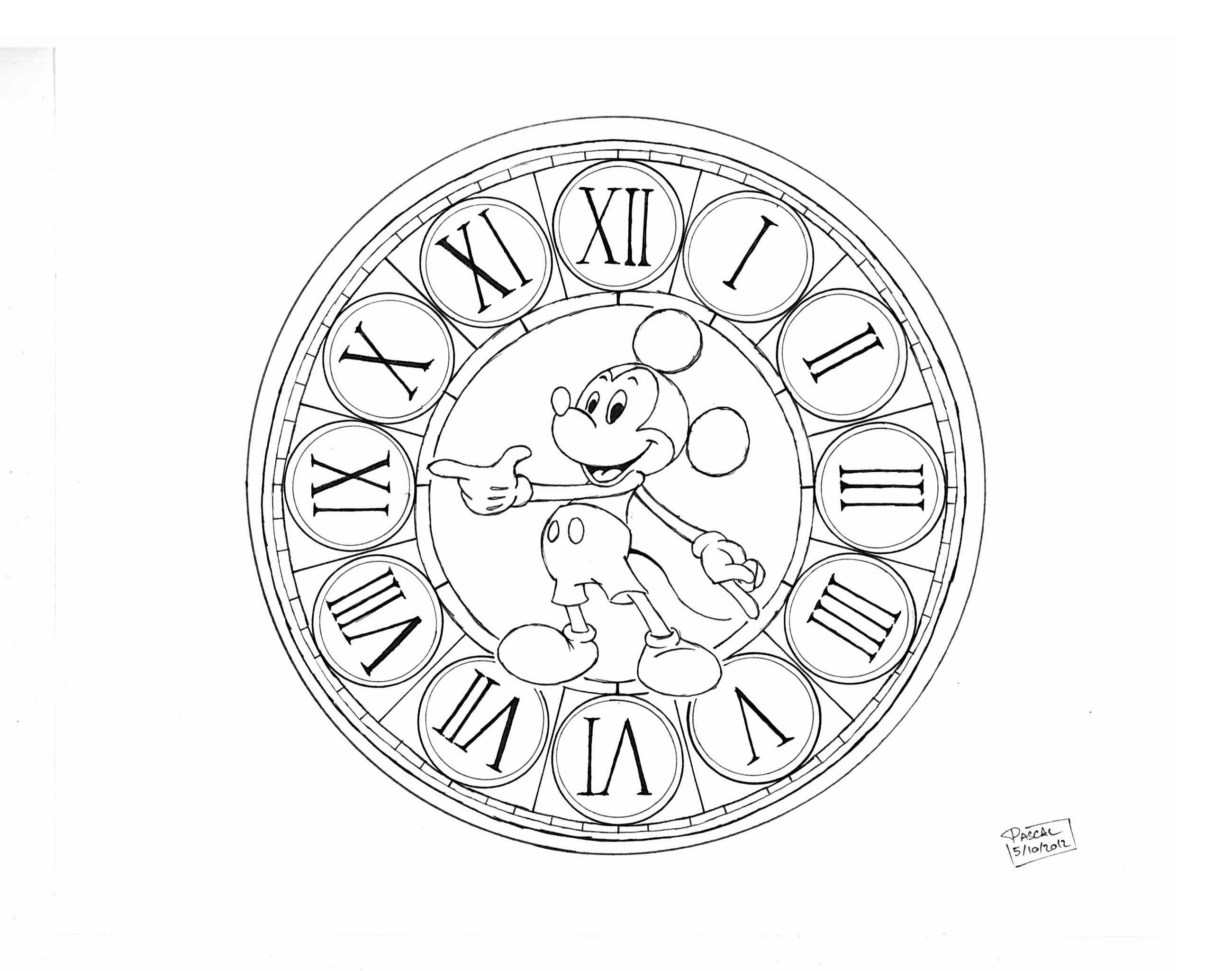 Mickey Clock Color Mickey Mouse Clock by Kaloo86 on DeviantArt