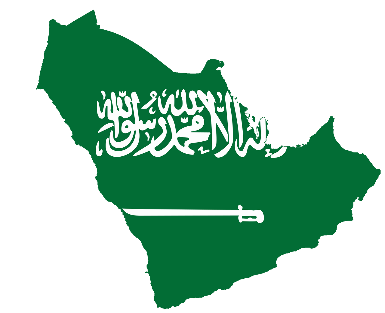 Greater Saudi Arabia flag Map by ReligiousZionist13 on DeviantArt