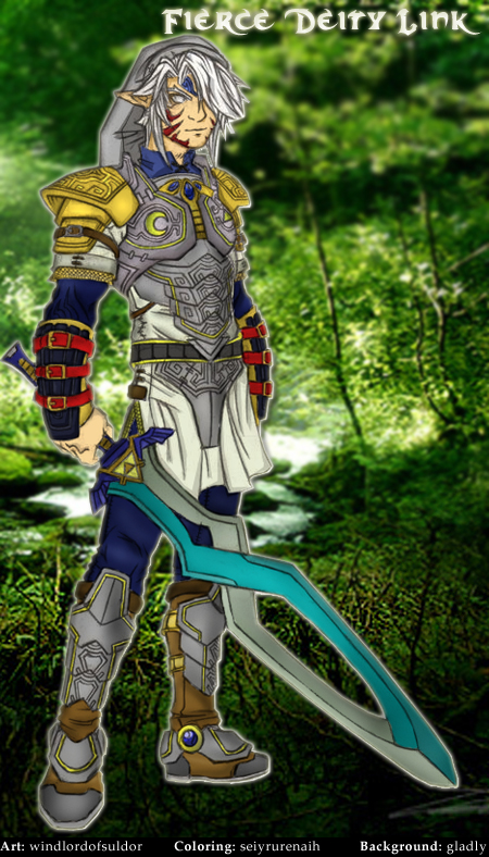 Fierce Deity Link Fan-coloring