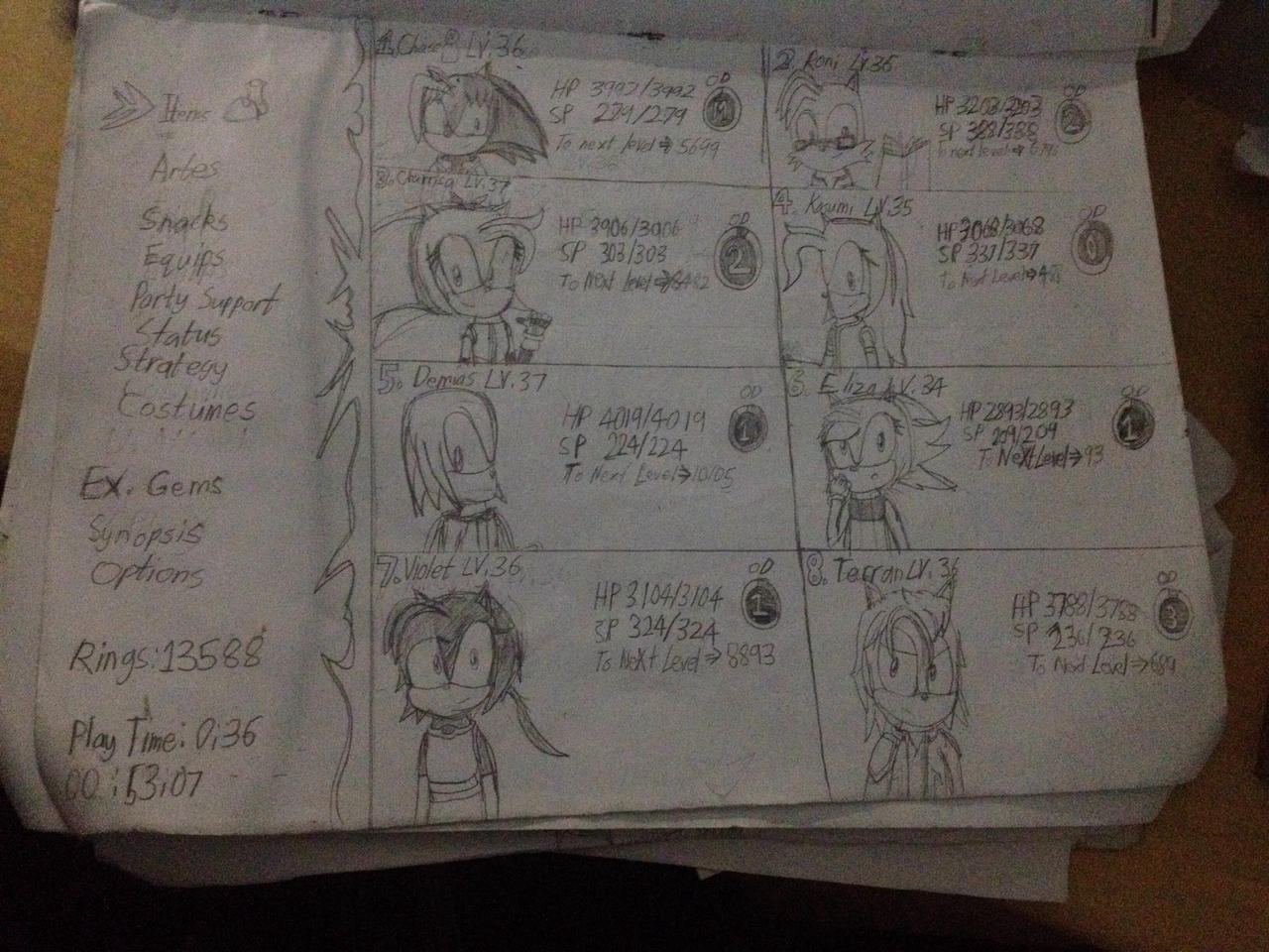 Mobius Tale Tales of Mobius Menu screen by ChaseTales on DeviantArt