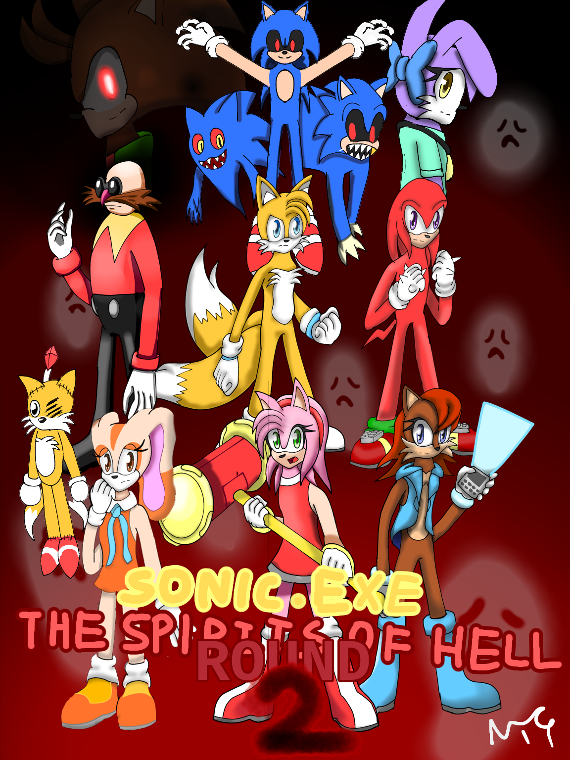 STORY SONIC EXE Spirits of HELL ROUND 2 with ALL ENDINGS 