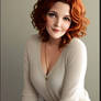Fan Art Drew Barrymore Auburn Hair 1