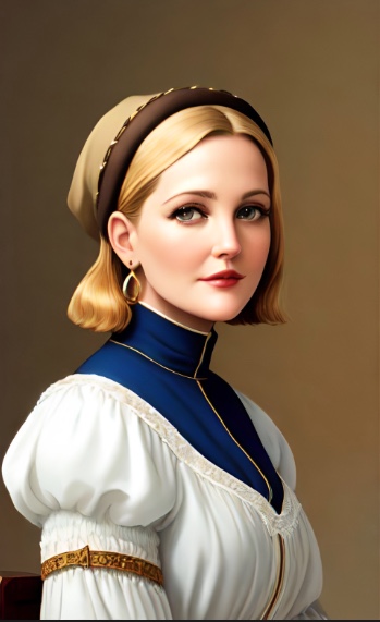 Drew Barrymore Vermeer style 4
