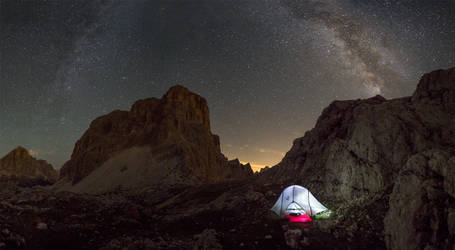 One night in the Dolomites