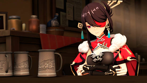 [SFM/Genshin] It's not too early to drink, Right?