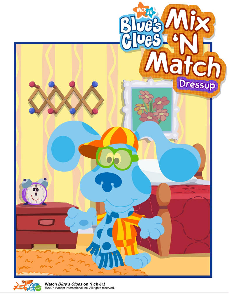 blue's clues dress up game Deema Is Playing the Blue's Clues Mix'n Match Dress Up Game