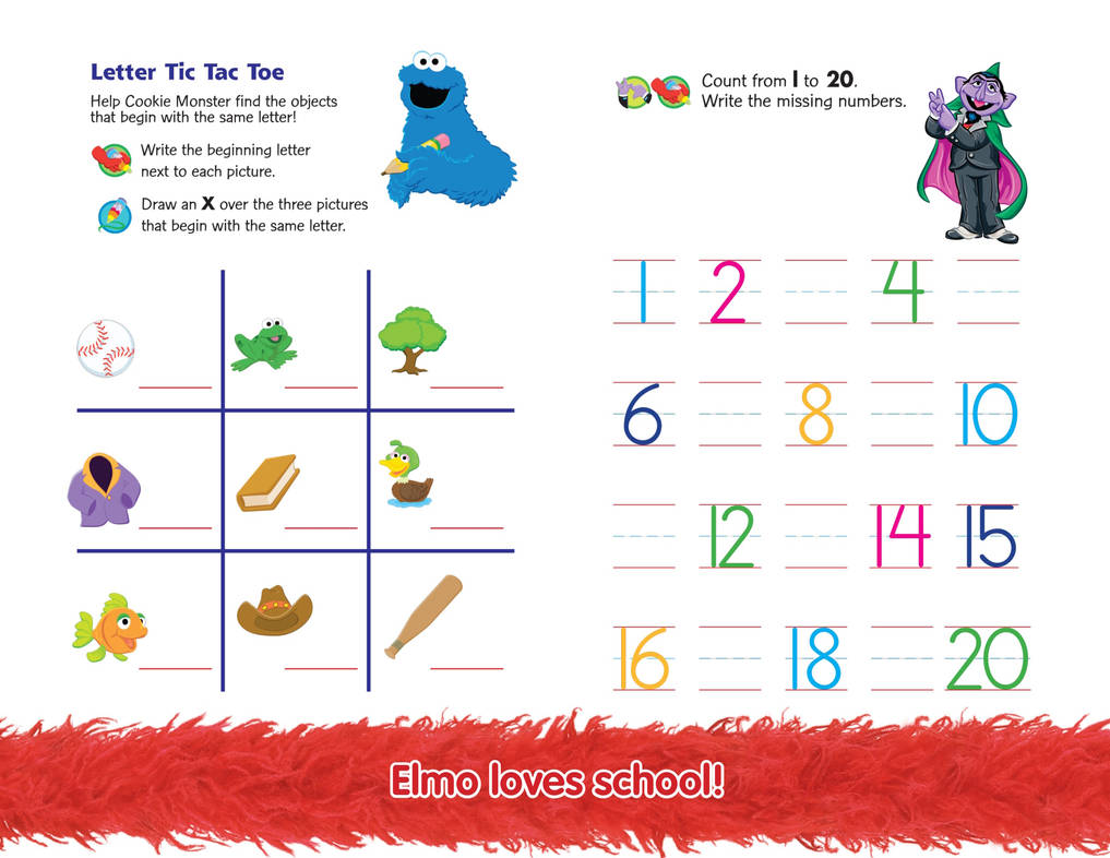 Elmo Math Page Elmo loves school! by Jack1set2 on DeviantArt