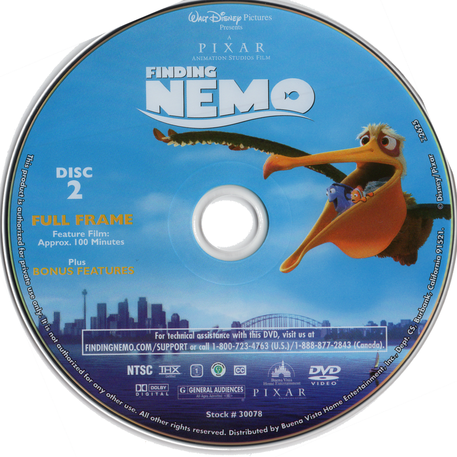 Marchitar tono Fracción Finding Nemo 2003 DVD disc 2 by Jack1set2 on DeviantArt