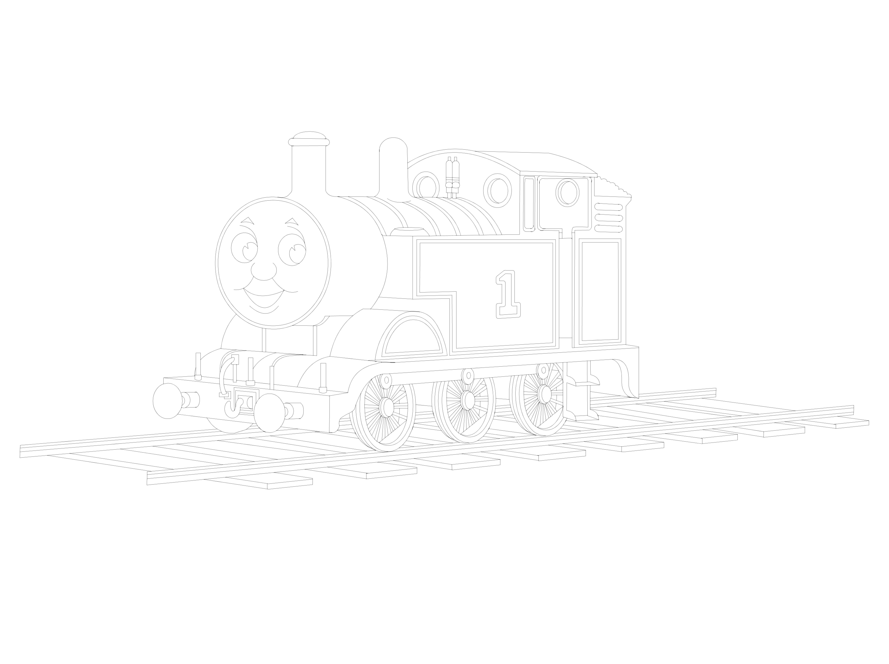 Gordon The Train Coloring Pages