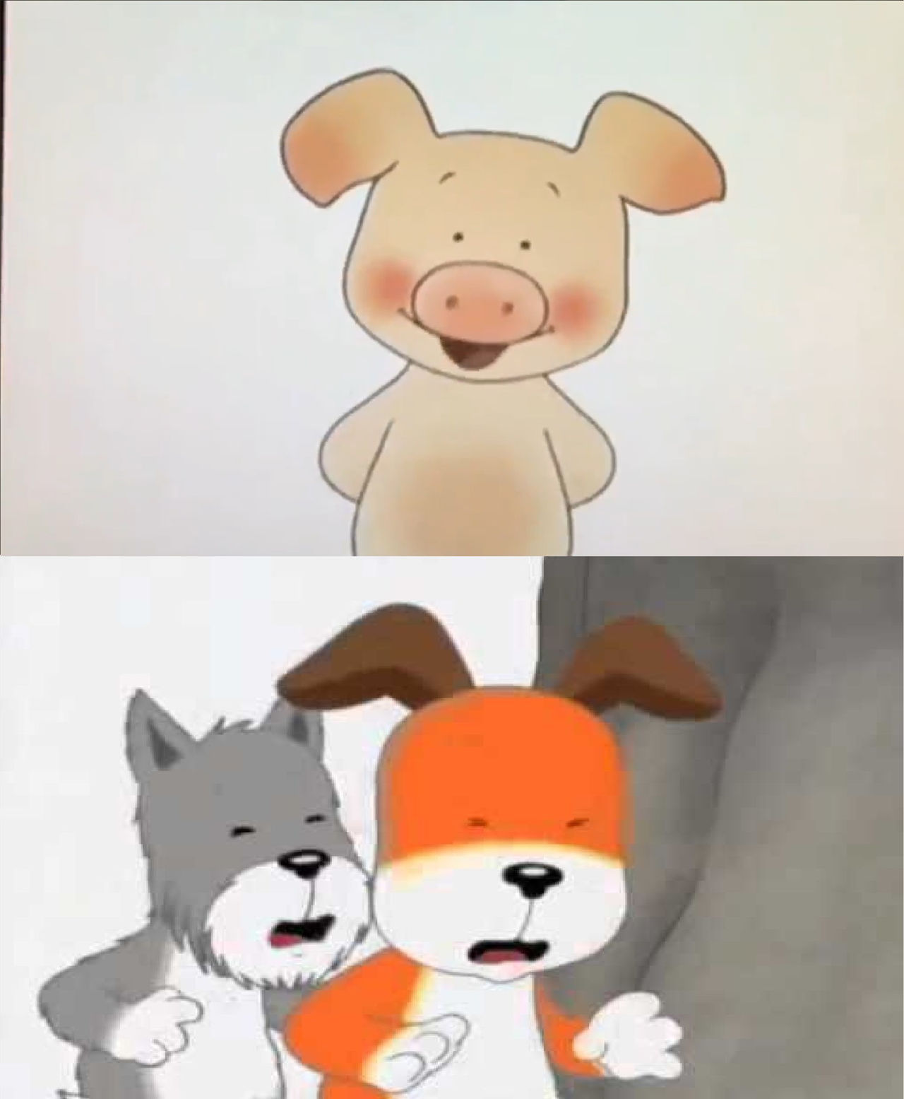 Kipper and Tiger repulsed by Wibbly Pig by Jack1set2 on DeviantArt