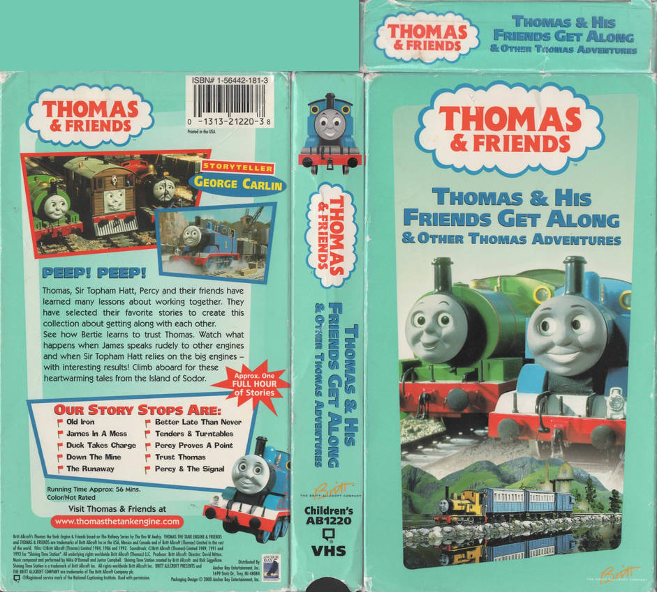 Thomas and His Friends Get Along VHS Cover by Jack1set2 on DeviantArt