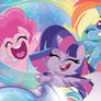 Rainbow Dash, Twlight Sparkle and Pinkie Pie