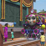 Ashima with her flower dress costume