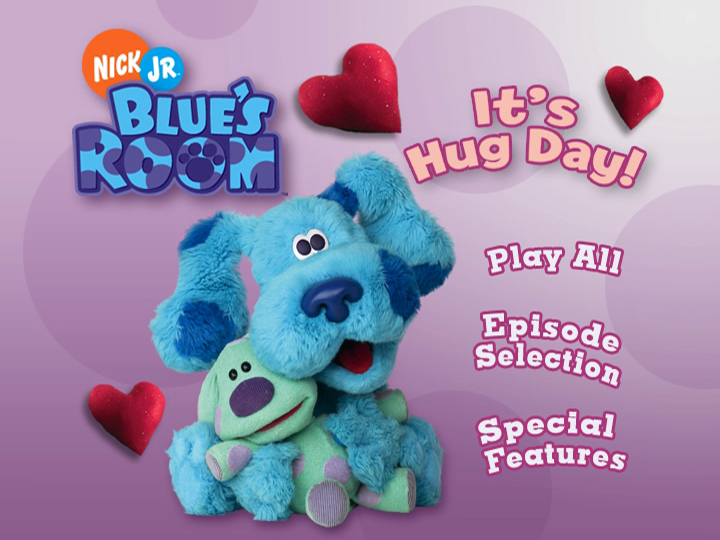 Blue's Room It's Hug Day! Menu by Jack1set2 on DeviantArt
