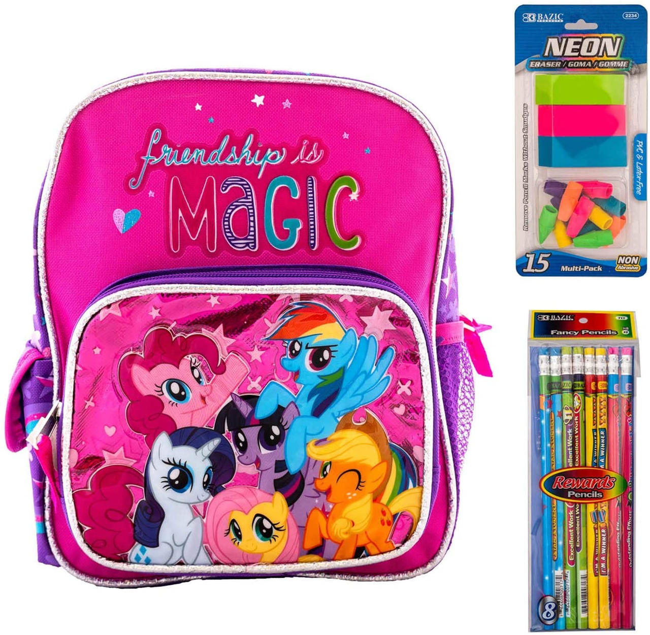 My Little Pony 10 inch Backpack (Includes Erasers) by Jack1set2 on ...