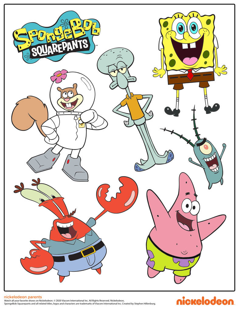 Spongebob Squarepants Shrinky Dinks Traceable Art by Jack1set2 on ...