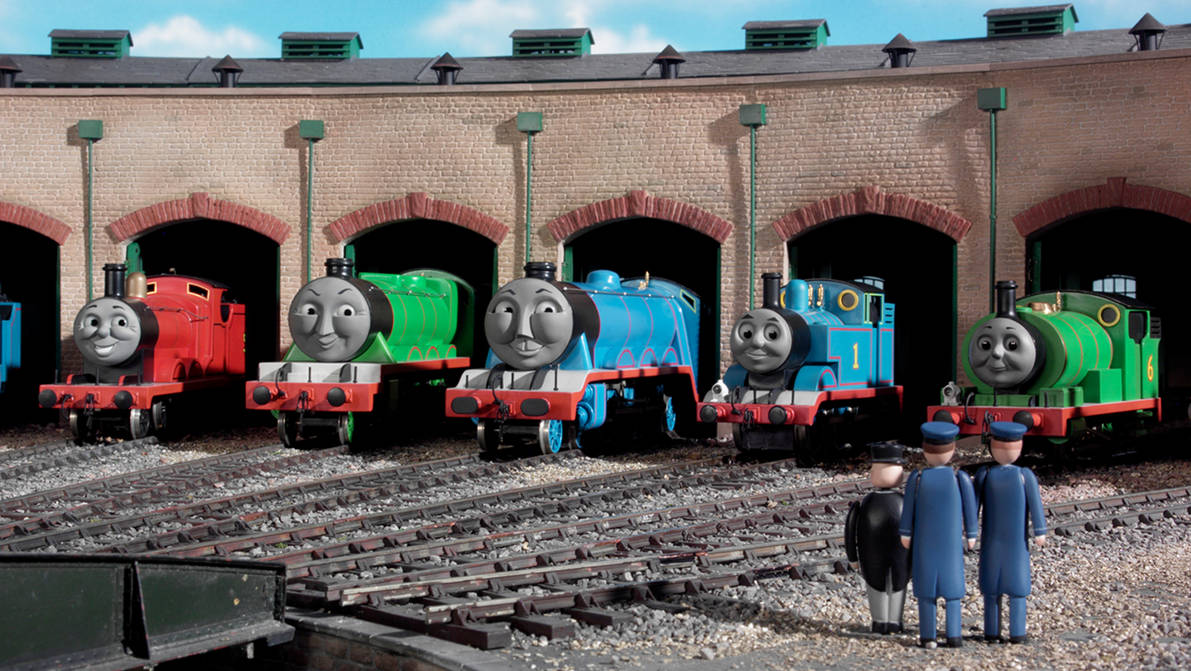 The Fat Controller visits the engines at the sheds by Jack1set2 on ...