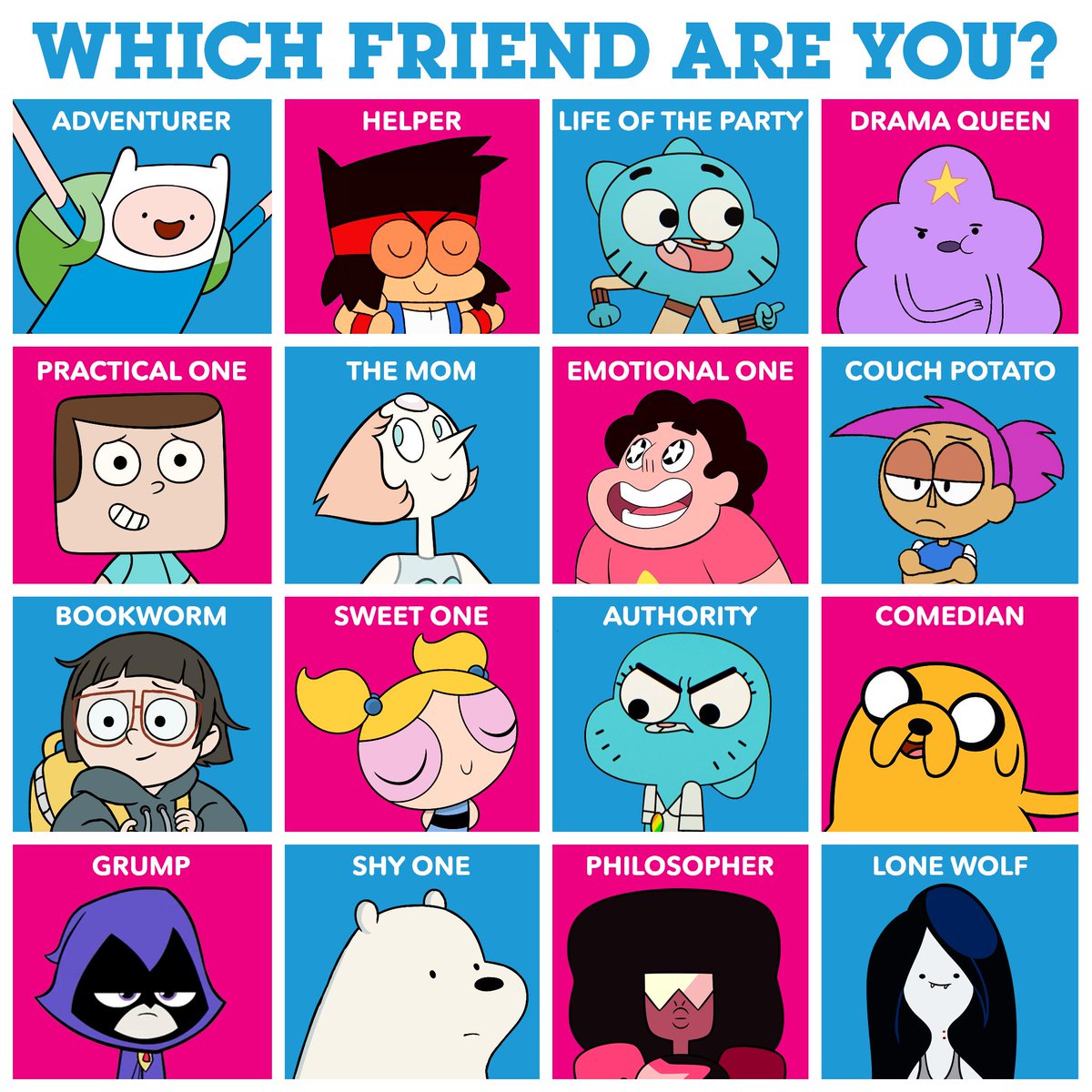 Which Friend Are You? by Jack1set2 on DeviantArt Which Friend Are You? by Jack1set2 on DeviantArt