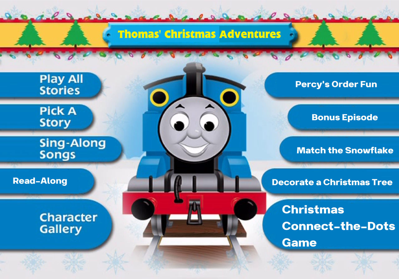 Thomas And Friends Merry Christmas Thomas Dvd Menu Thomas' Christmas Adventures DVD Menu by Jack1set2 on DeviantArt