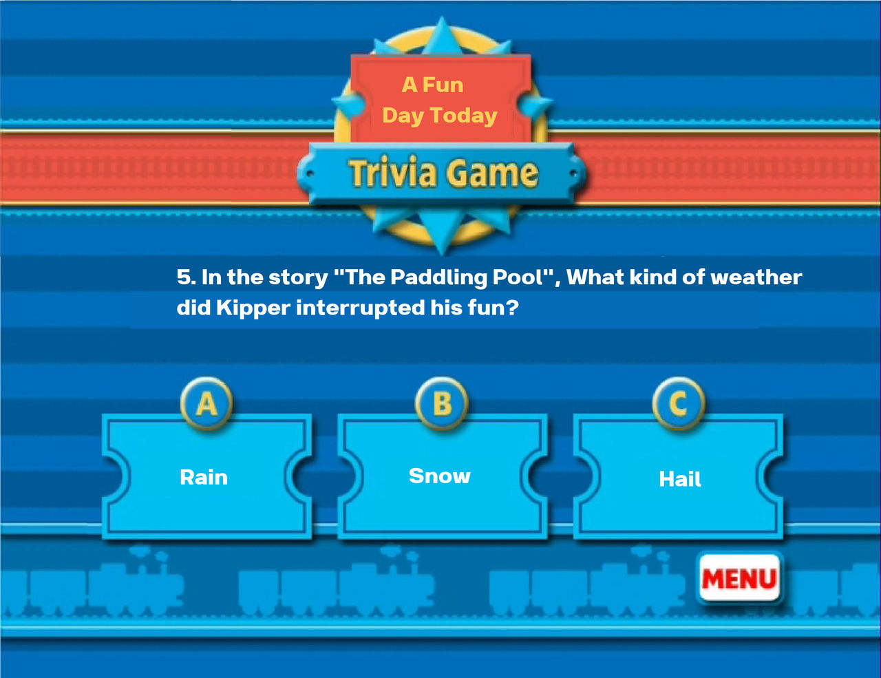 Trivia Question Today A Fun Day Today Trivia Game Question 5 by Jack1set2 on DeviantArt