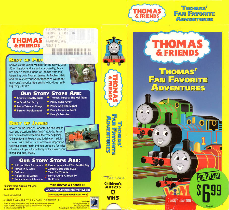 Thomas' Fan Favorite Adventures VHS by Jack1set2 on DeviantArt