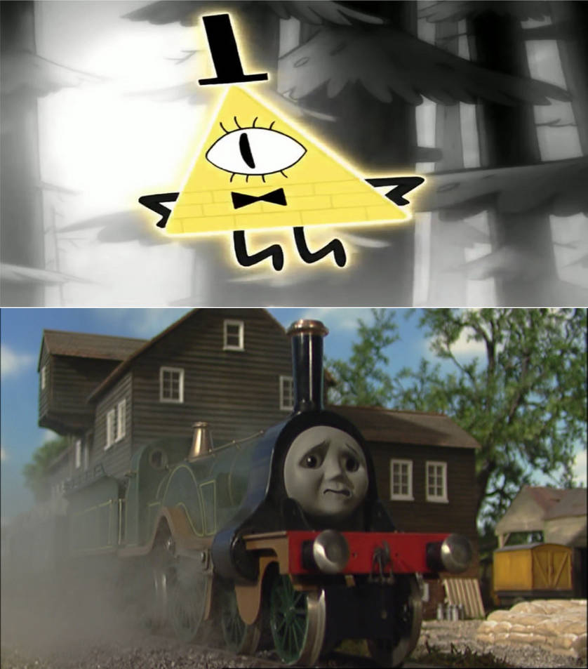 Emily is scared of Bill Cipher by Jack1set2 on DeviantArt