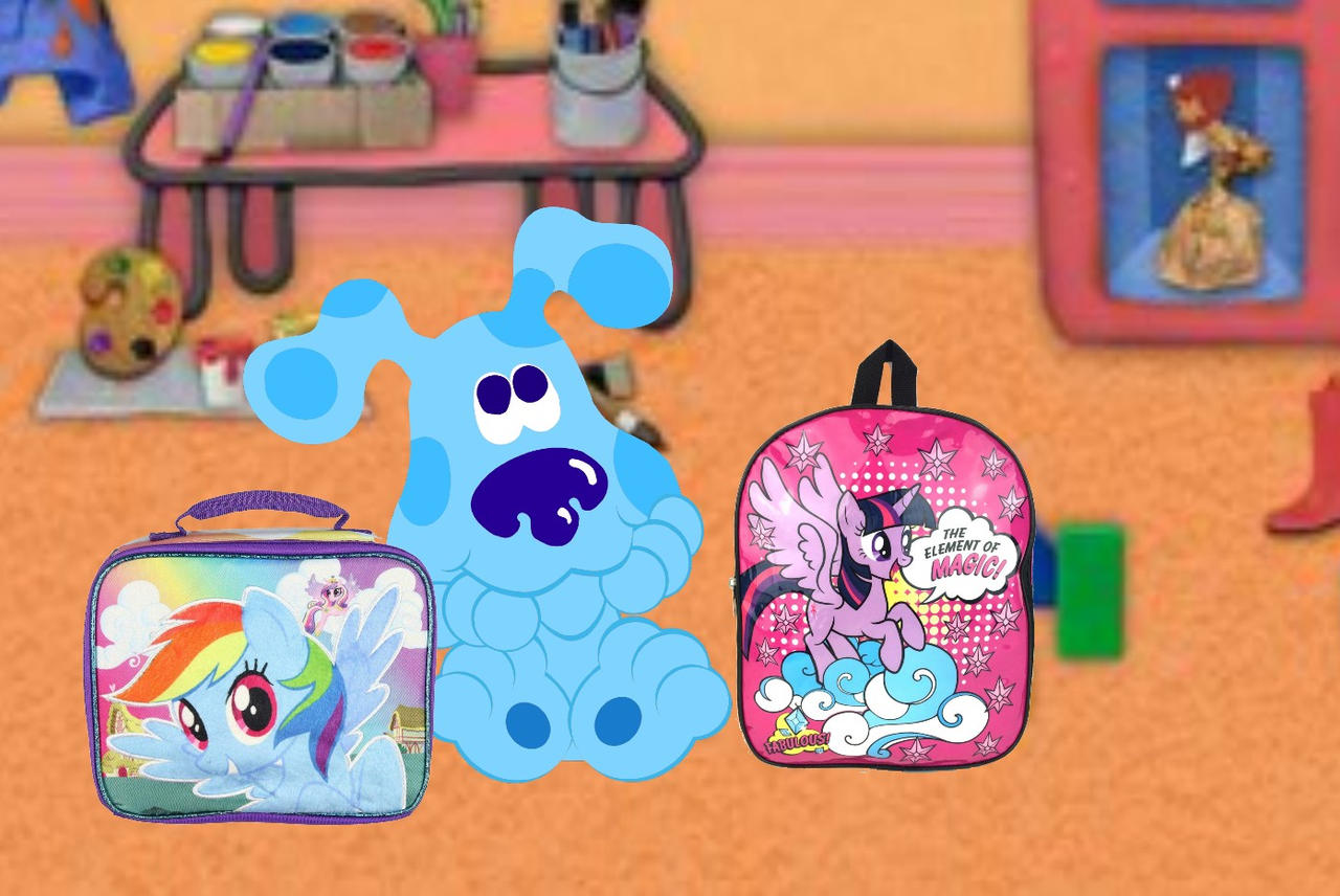 Baby Blue with Her MLP Backpack and LB at school by Jack1set2 on DeviantArt
