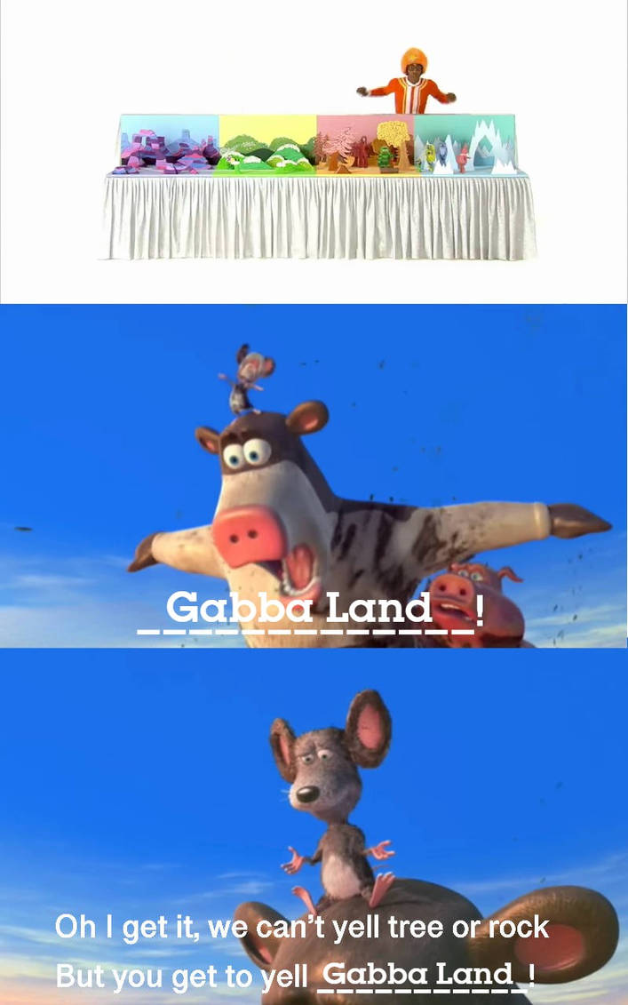 Barnyard animals about to crash into Gabba Land by Jack1set2 on DeviantArt