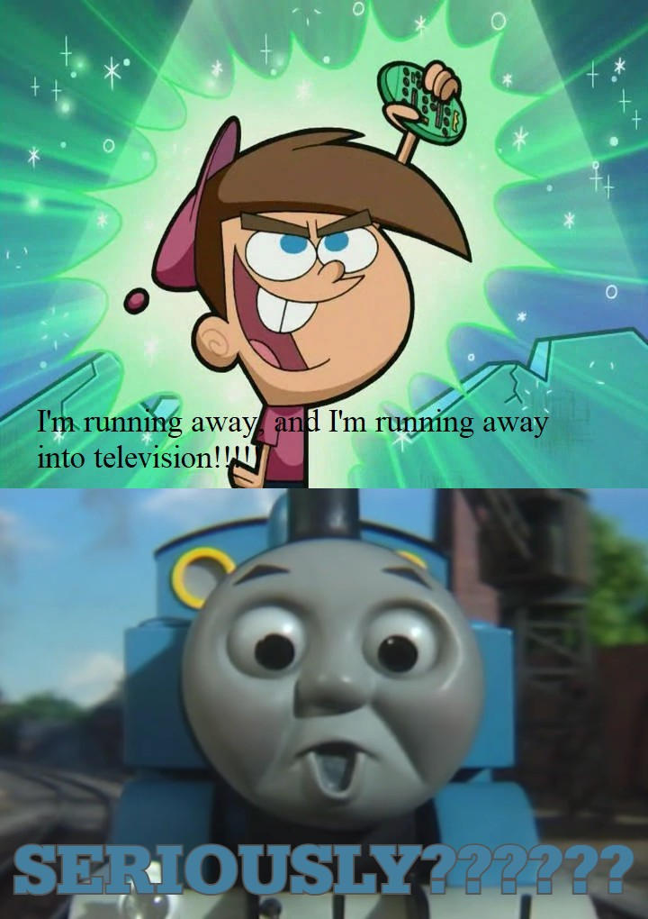 Thomas reacts to Timmy running into Television by Jack1set2 on DeviantArt