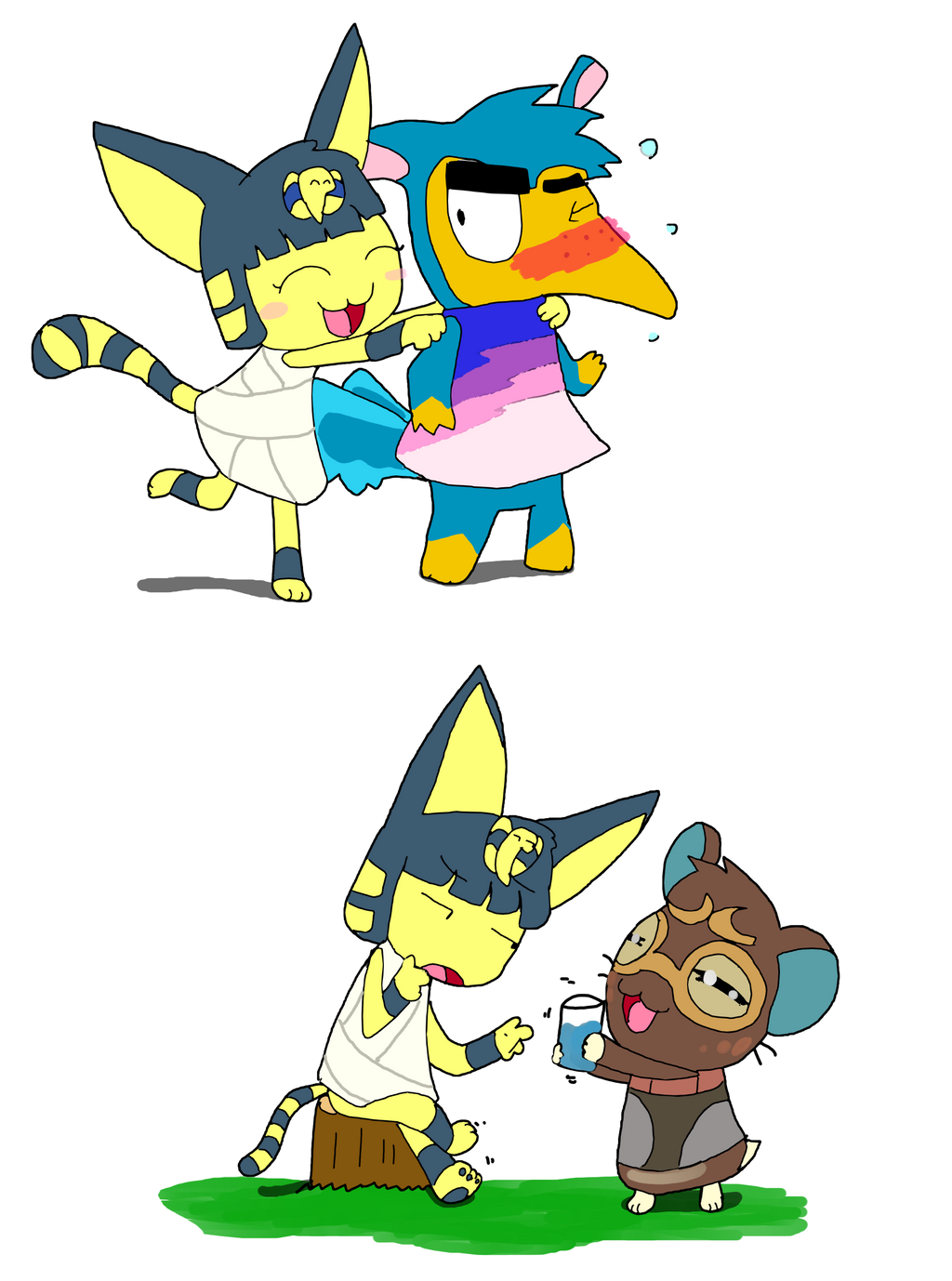 Ankha, Clay, and Cyrano